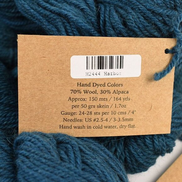 Manos Del Uruguay Alpaca Heather Yarn 5 Skeins Wool Alpaca Hand Dyed Harbor - Picture 4 of 4